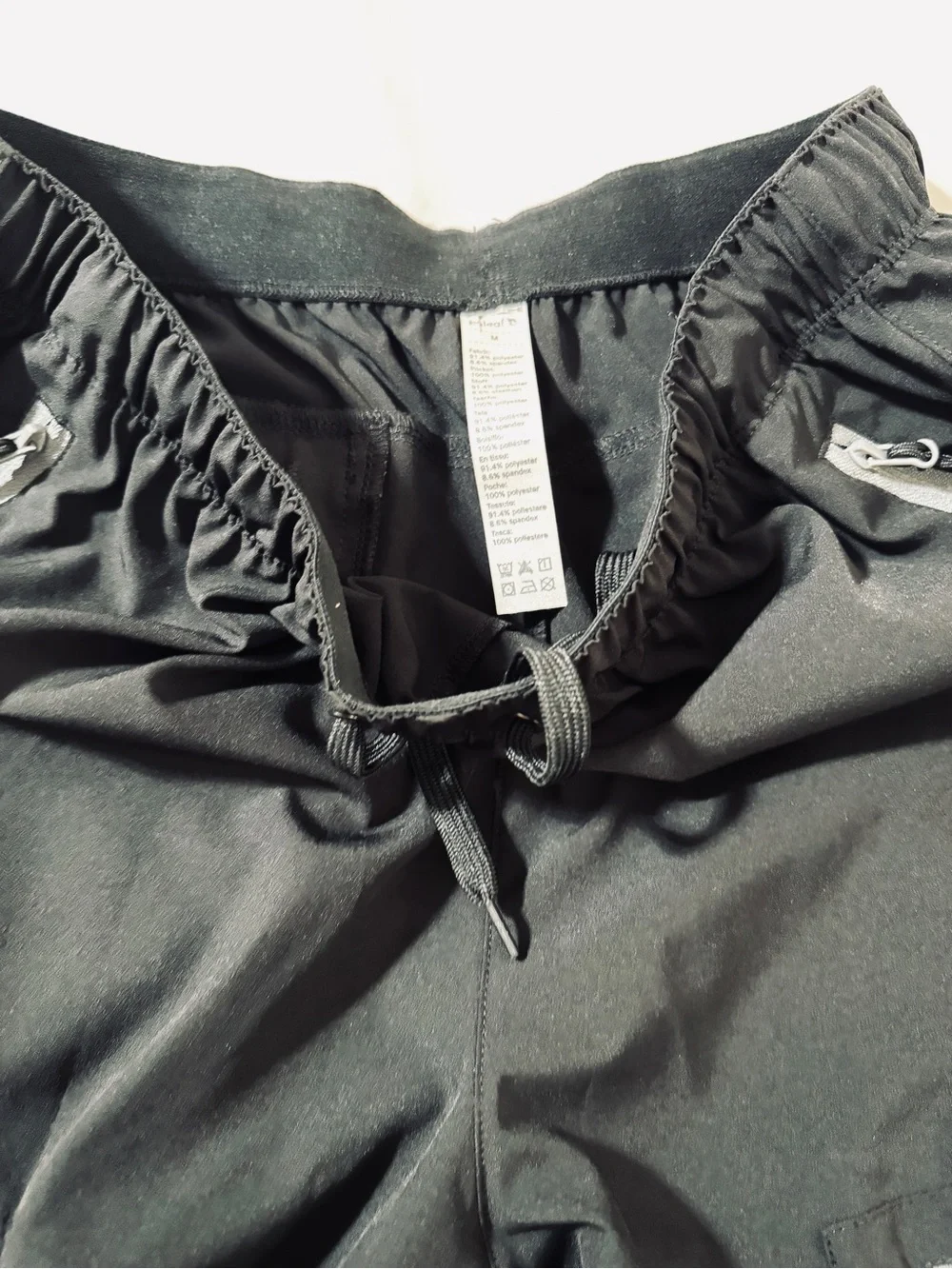 Baleaf Black Reflective Trim Jogger hiking pants